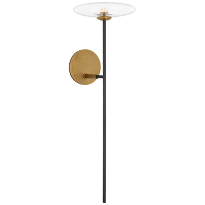 Visual Comfort Signature - S 2690AI/HAB-CG - LED Wall Sconce - Calvino - Aged Iron and Hand-Rubbed Antique Brass
