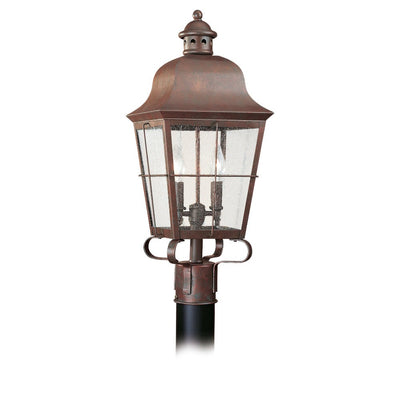 Generation Lighting - 8262-44 - Two Light Outdoor Post Lantern - Chatham - Weathered Copper