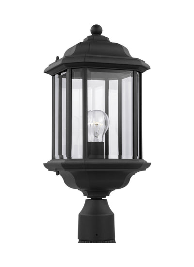 Generation Lighting. - 82029-12 - One Light Outdoor Post Lantern - Kent - Black