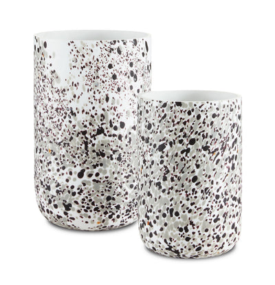Currey and Company - 1200-0498 - Vase - Pari - White/Gray