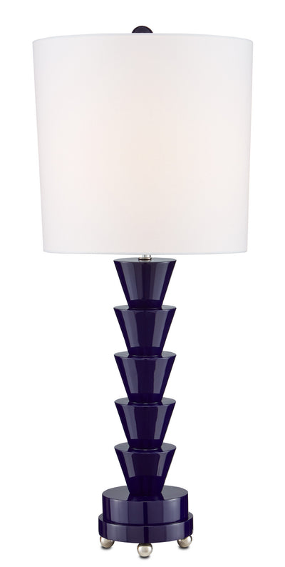 Currey and Company - 6000-0748 - One Light Table Lamp - Culture - Cobalt Blue
