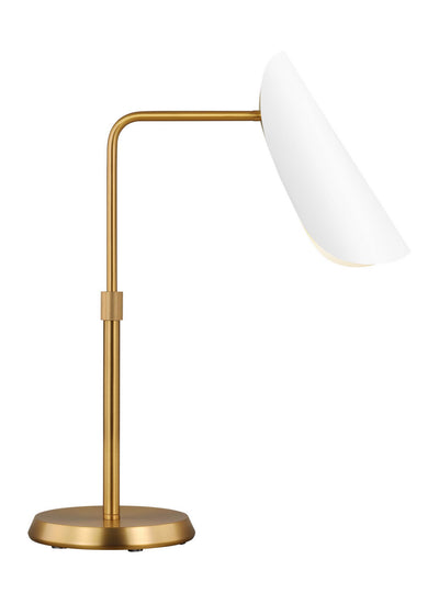 Visual Comfort Studio - AET1011BBSMWT1 - One Light Table Lamp - Tresa - Matte White and Burnished Brass