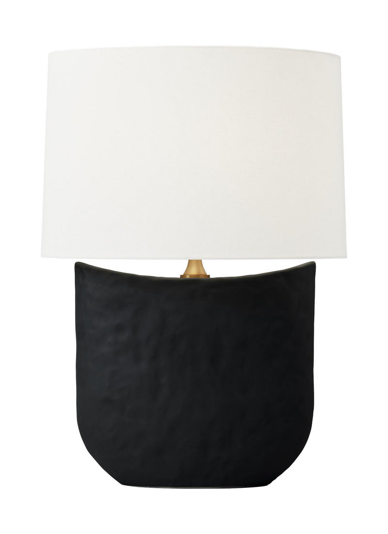 Visual Comfort Studio - HT1031RBC1 - One Light Table Lamp - Cenotes - Rough Black Ceramic