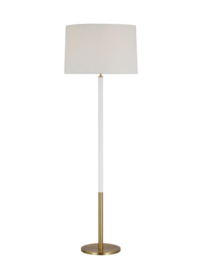 Visual Comfort Studio - KST1051BBSGW1 - One Light Floor Lamp - Monroe - Burnished Brass