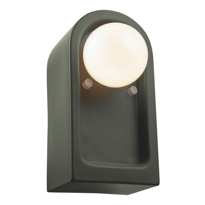 Justice Designs - CER-3010-PWGN - One Light Wall Sconce - Ambiance Collection - Pewter Green