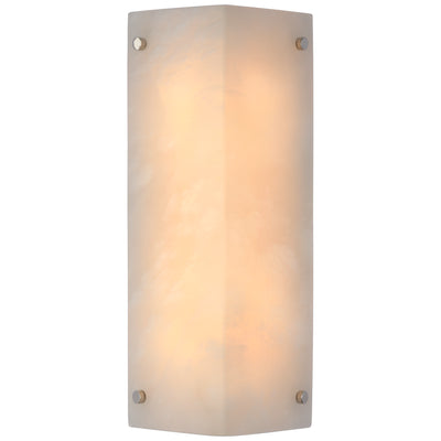 Visual Comfort Signature - ARN 2043ALB/PN - Two Light Wall Sconce - Clayton - Alabaster and Polished Nickel