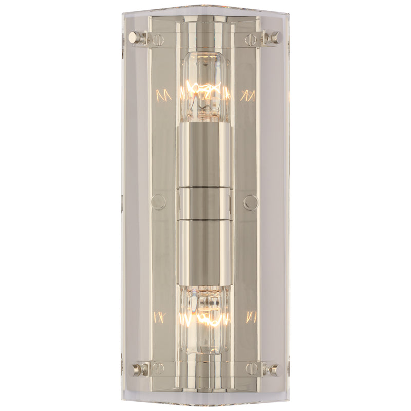 Visual Comfort Signature - ARN 2043CG/PN - Two Light Wall Sconce - Clayton - Crystal and Polished Nickel