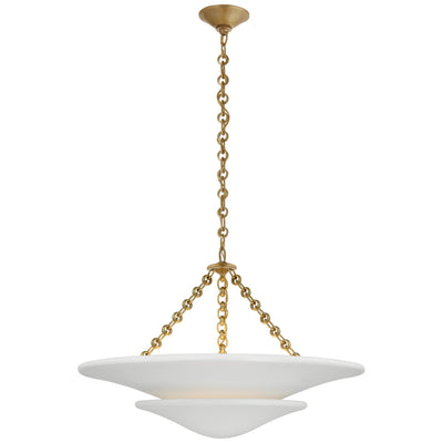 Visual Comfort Signature - ARN 5425HAB-PW - LED Chandelier - Mollino - Hand-Rubbed Antique Brass