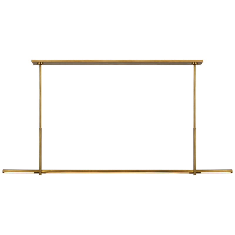 Visual Comfort Signature - KW 5730AB - LED Linear Pendant - Axis - Antique-Burnished Brass