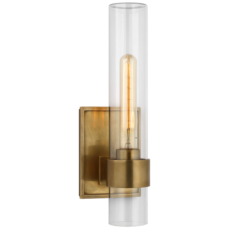 Visual Comfort Signature - S 2168HAB-CG - LED Outdoor Wall Sconce - Presidio - Hand-Rubbed Antique Brass