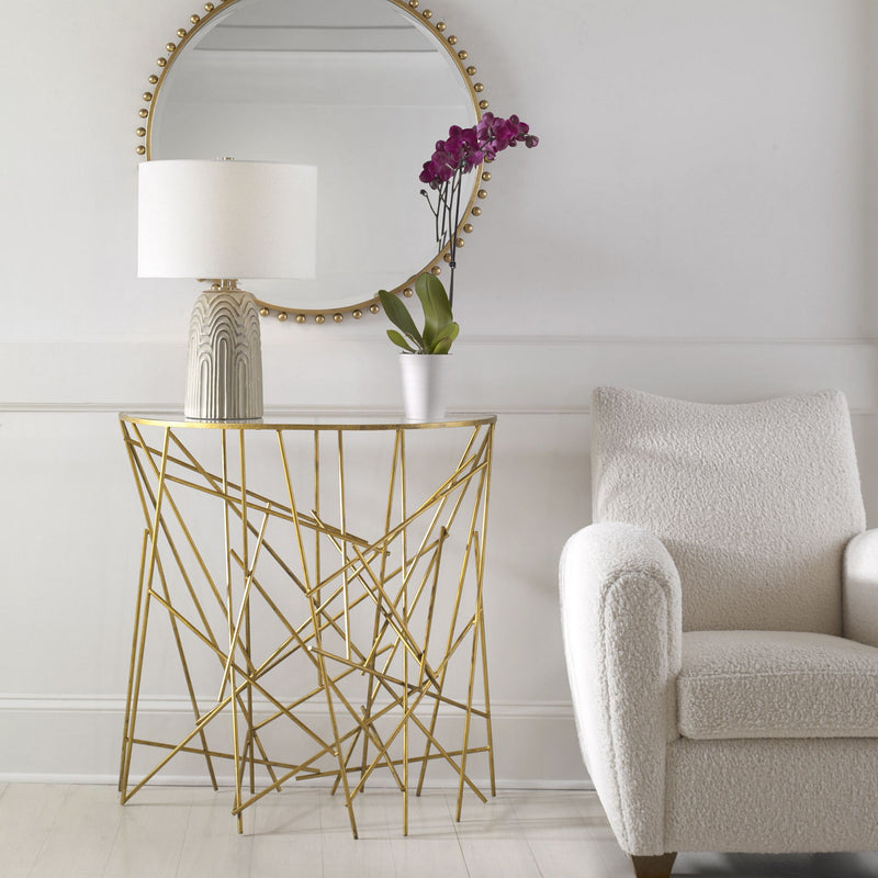 Uttermost - 25175 - Console Table - Philosopher - Antique Gold