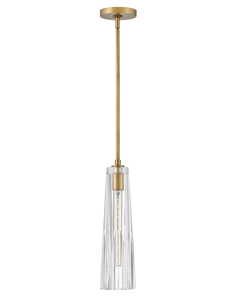 Fredrick Ramond - FR31107HBR-CL - LED Pendant - Cosette - Heritage Brass with Clear glass