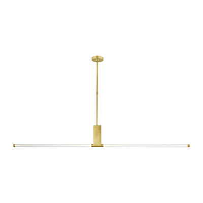 Visual Comfort Modern - 700LSPHB68NB-LED927 - LED Linear Suspension - Phobos - Natural Brass