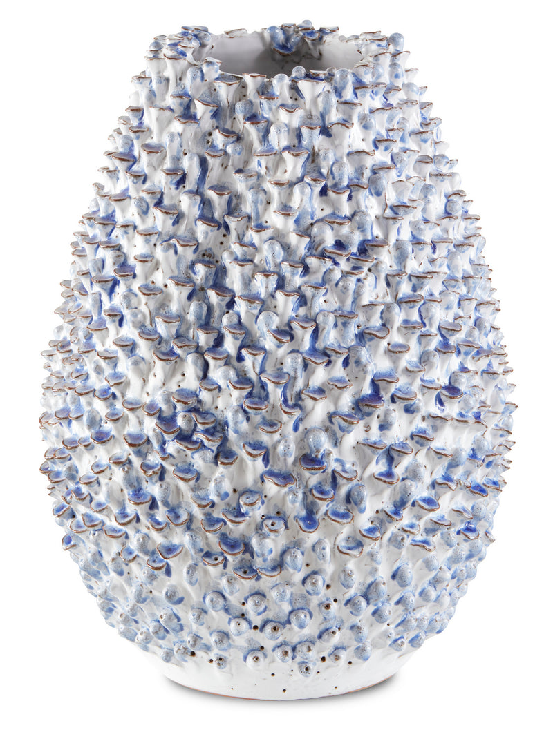 Currey and Company - 1200-0427 - Vase - Milione - Blue/White