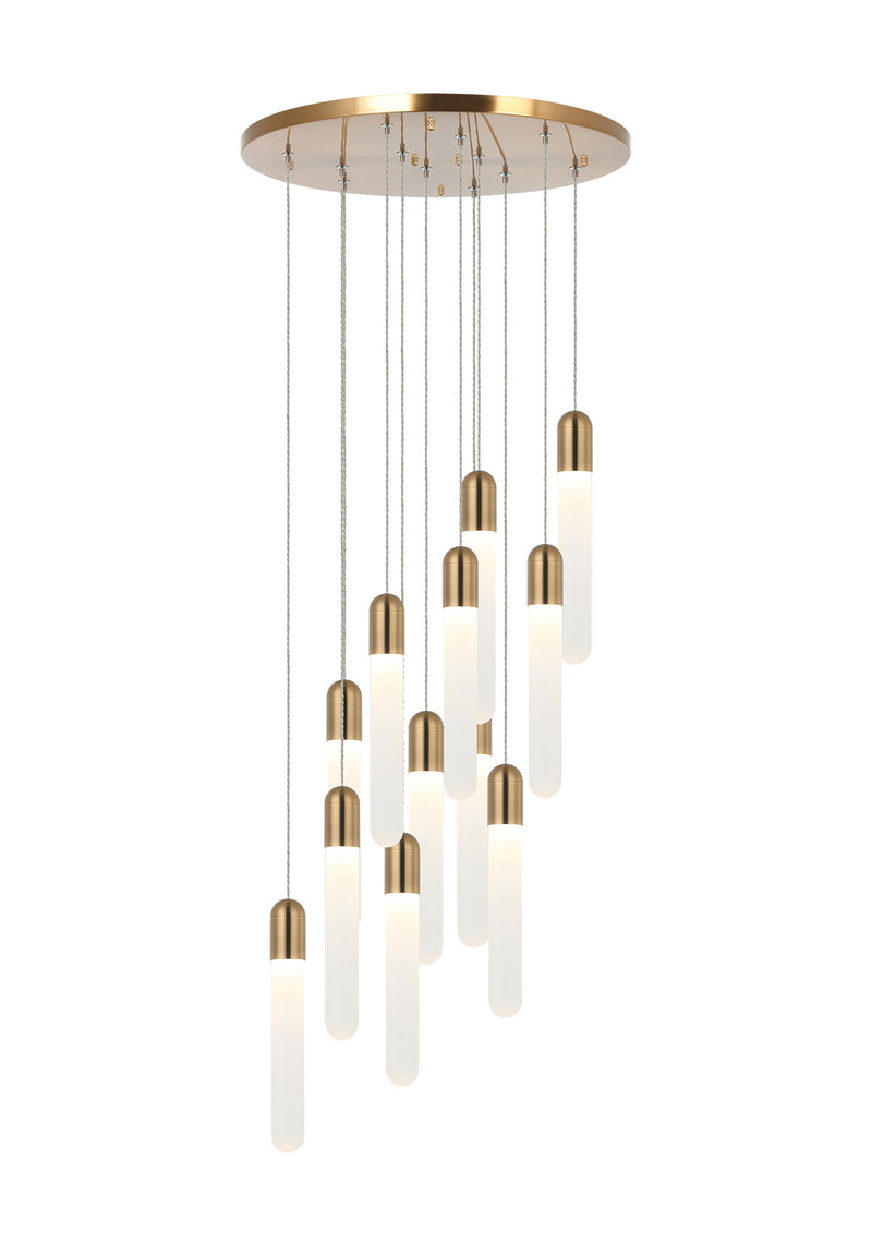 Matteo Lighting - C65812AG - Pendant - Aydin - Aged Gold Brass