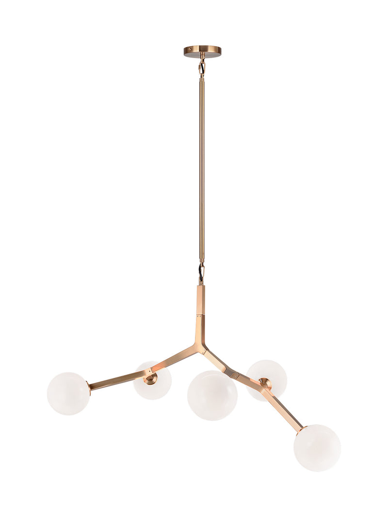 Matteo Lighting - C81515AGOP - Pendant - Rami - Aged Gold Brass