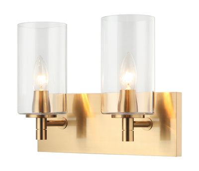 Matteo Lighting - S04902AGCL - Wall Sconce - Candela - Aged Gold Brass
