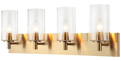 Matteo Lighting - S04904AGCL - Wall Sconce - Candela - Aged Gold Brass