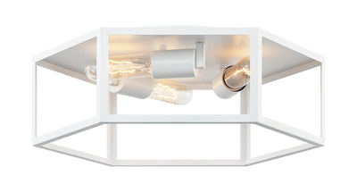 Matteo Lighting - X64503WH - Three Light Ceiling Mount - Creed - White