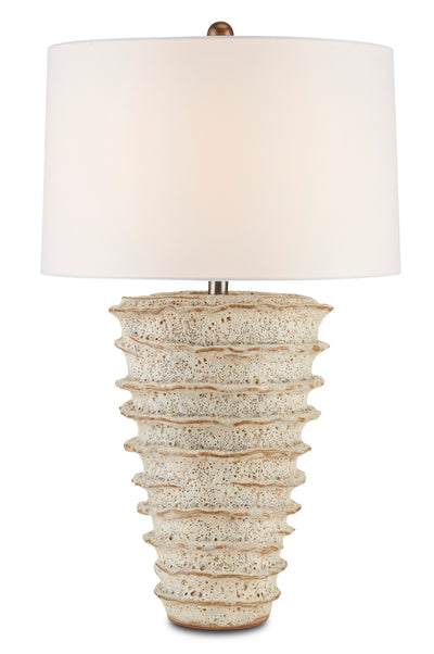 Currey and Company - 6000-0686 - One Light Table Lamp - Salima - White Moss