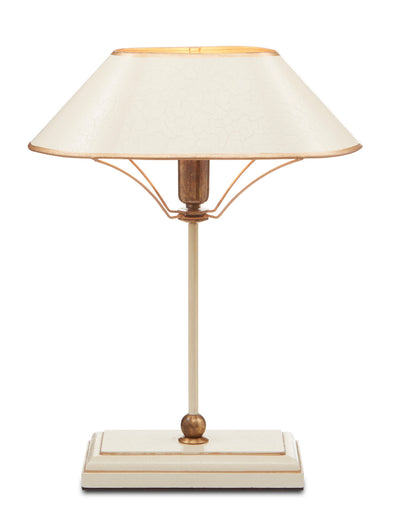 Currey and Company - 6000-0702 - One Light Table Lamp - Daphne - Ivory/Antique Brass/Gold