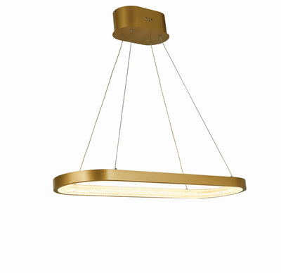Thumprints - T1018-BG - LED Chandelier - Ellipse - Brushed Gold