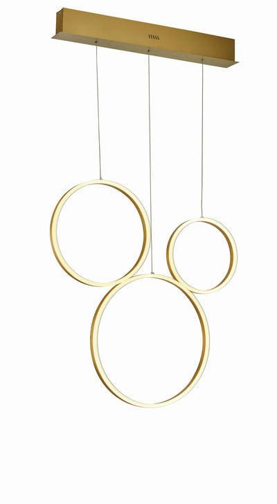 Thumprints - T1026-BG - LED Pendant - Halo - Brushed Gold