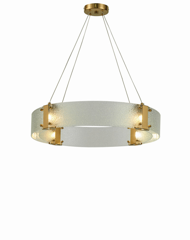 Thumprints - T1060-G - Four Light Chandelier - Lyra - Gold