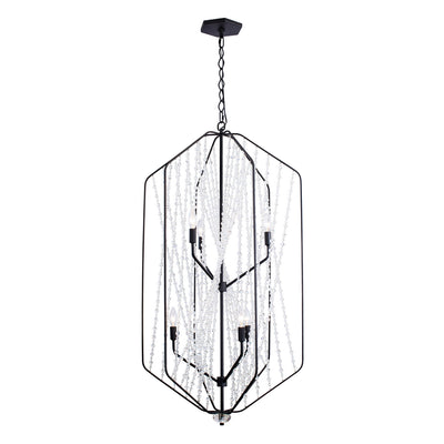 Varaluz - 321F06CB - Six Light Foyer Pendant - Chelsea - Carbon