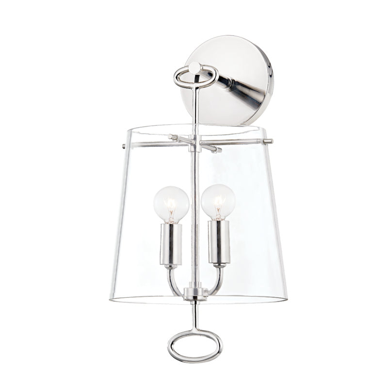 Hudson Valley - 4702-PN - Two Light Wall Sconce - James - Polished Nickel