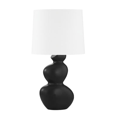 Hudson Valley - L1737-AGB/CSB - One Light Table Lamp - Kingsley - Aged Brass/Ceramic Satin Black