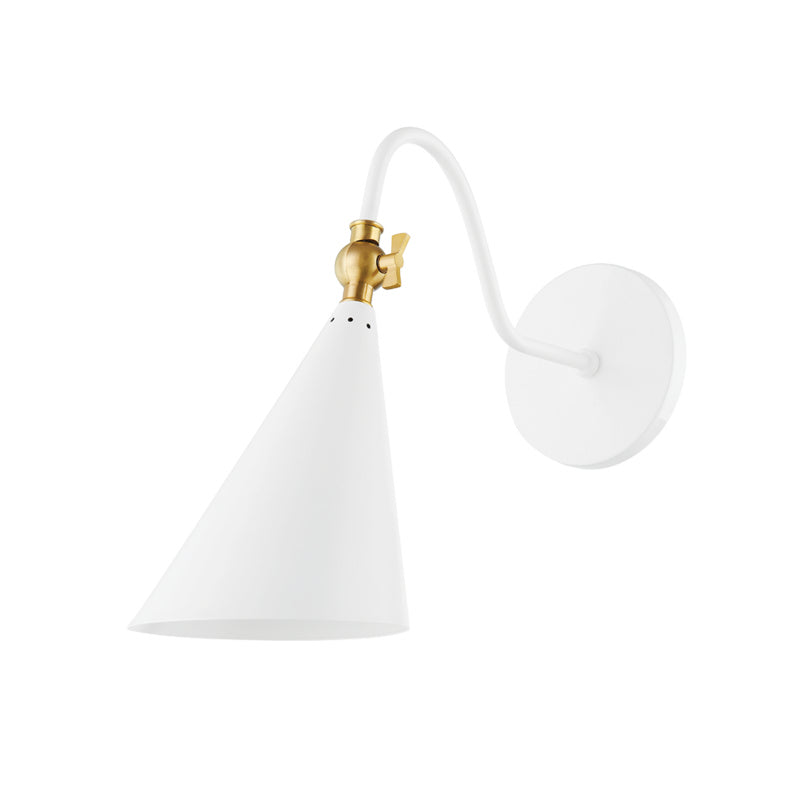 Mitzi - H285101-AGB/SWH - One Light Wall Sconce - Lupe - Aged Brass/Soft White