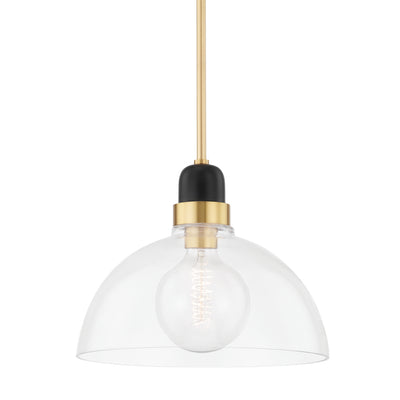 Mitzi - H482701L-AGB - One Light Pendant - Camile - Aged Brass