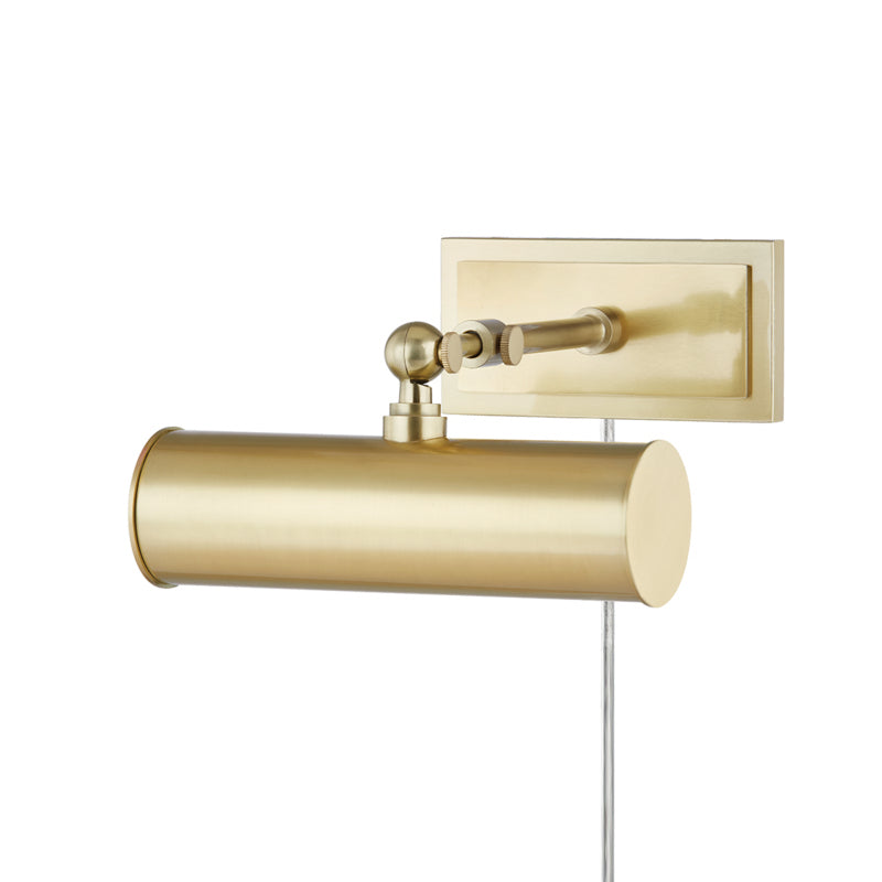 Mitzi - HL263201-AGB - One Light Picture Light With Plug - Holly - Aged Brass