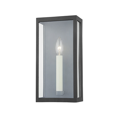 Troy Lighting - B1031-TBK/WZN - One Light Outdoor Wall Sconce - Vail - Texture Black/Weathered Zinc