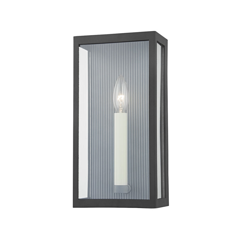 Troy Lighting - B1031-TBK/WZN - One Light Outdoor Wall Sconce - Vail - Texture Black/Weathered Zinc