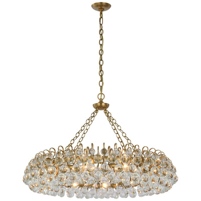 Visual Comfort Signature - ARN 5118HAB-CG - LED Chandelier - Bellvale - Hand-Rubbed Antique Brass