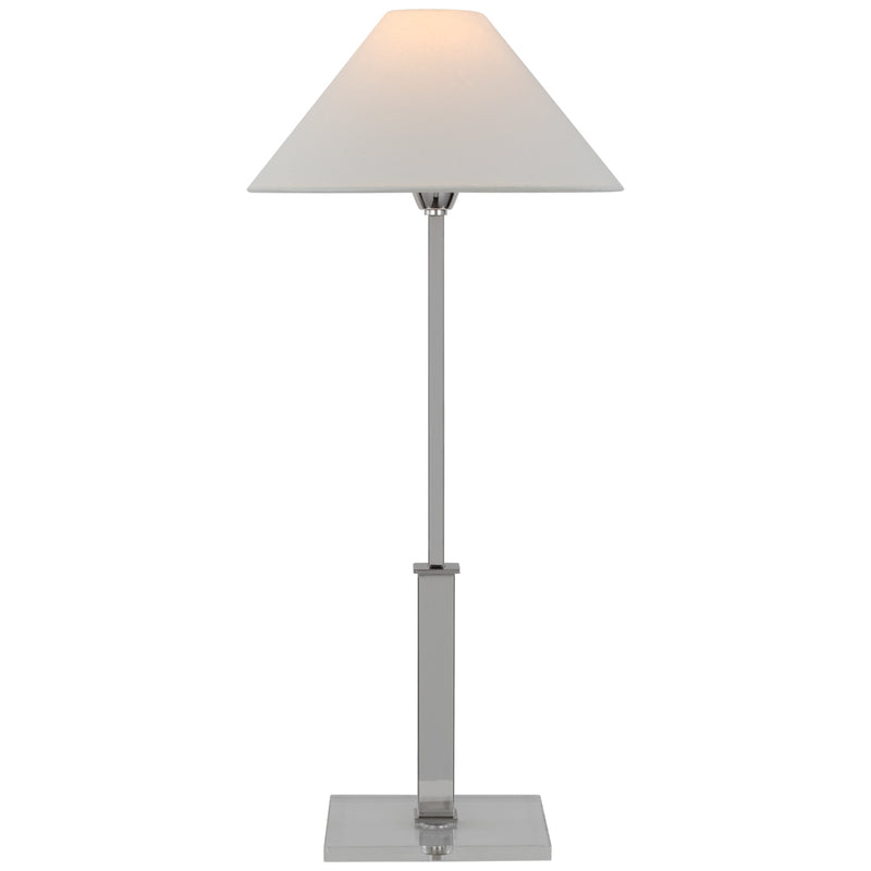 Visual Comfort Signature - SP 3510PN/CG-L - LED Table Lamp - Asher - Polished Nickel and Crystal