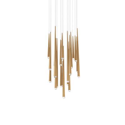 Modern Forms - PD-41715R-AB - LED Pendant - Cascade - Aged Brass