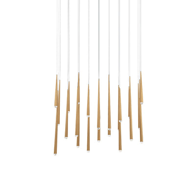Modern Forms - PD-41723L-AB - LED Pendant - Cascade - Aged Brass