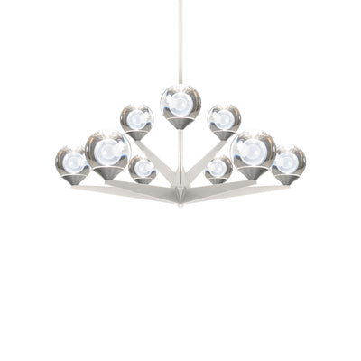 Modern Forms - PD-82027-SN - LED Chandelier - Double Bubble - Satin Nickel