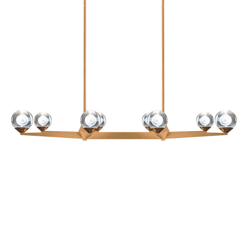 Modern Forms - PD-82044-AB - LED Chandelier - Double Bubble - Aged Brass