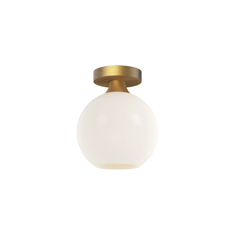 Alora - FM506108AGOP - One Light Flush Mount - Castilla - Aged Gold/Opal Matte Glass