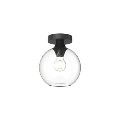 Alora - FM506108MBCL - One Light Flush Mount - Castilla - Matte Black/Clear Glass