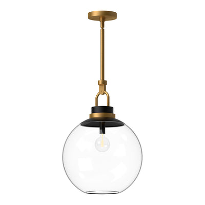 Alora - PD520516AGCL - One Light Pendant - Copperfield - Aged Gold/Clear Glass