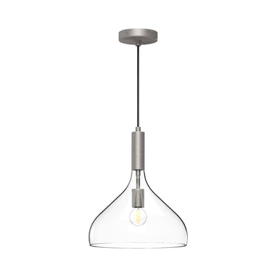 Alora - PD532312BNCL - One Light Pendant - Belleview - Brushed Nickel/Clear Glass
