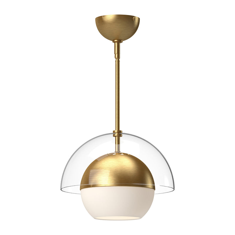 Alora - PD568212BGOP - One Light Pendant - Lucy - Brushed Gold/Opal Matte Glass