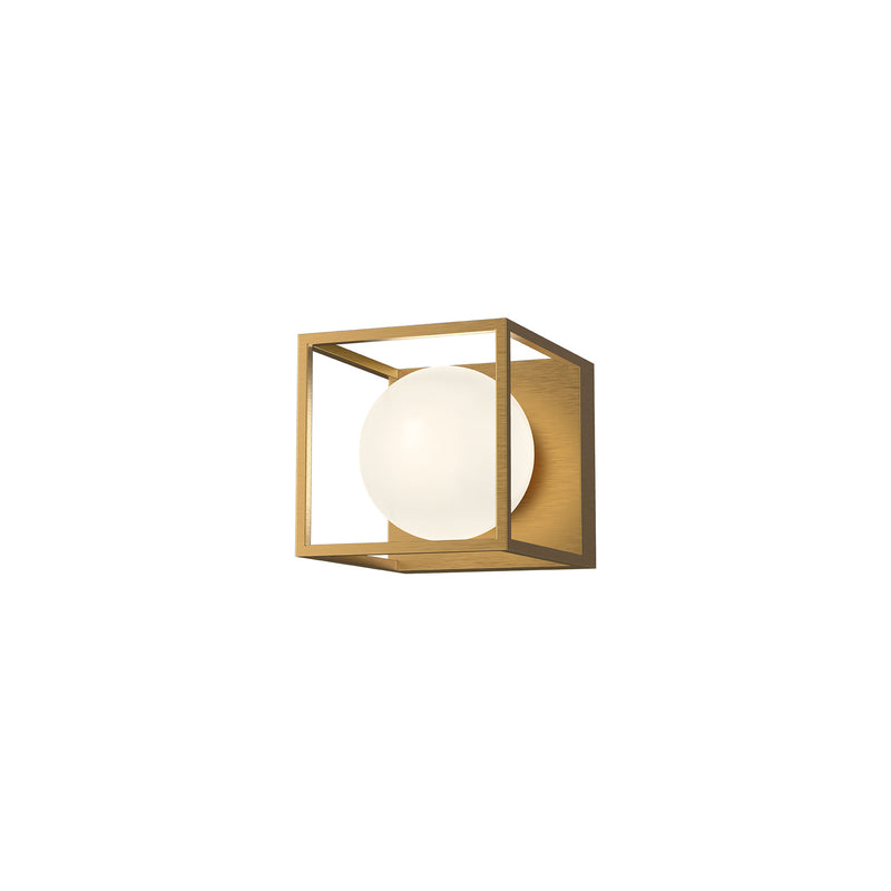 Alora - VL519106AGOP - One Light Bathroom Fixtures - Amelia - Aged Gold/Opal Matte Glass