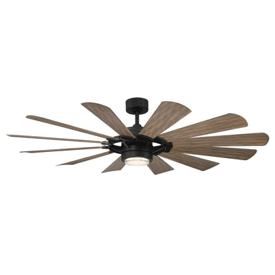 Modern Forms Fans - FR-W2201-65L27MBBW - 65``Ceiling Fan - Wynd Mill - Matte Black/Barn Wood