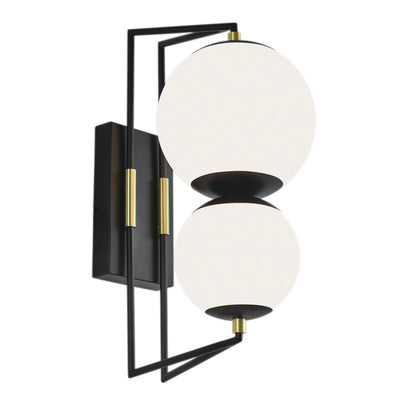 Norwell Lighting - 1261-MBSB-MA - LED Outdoor Wall Mount - Cosmos - Matte Black With Satin Brass